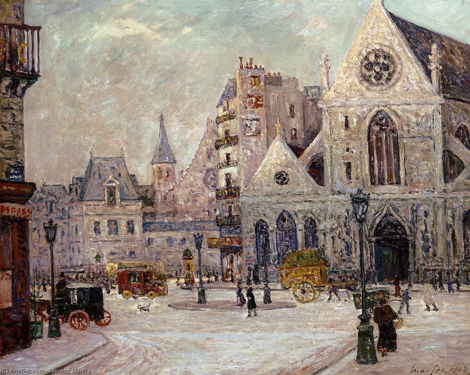 The Church Of Saint Nicolas Of The Fields, Rue Saint Martin — Maxime Emile Louis Maufra