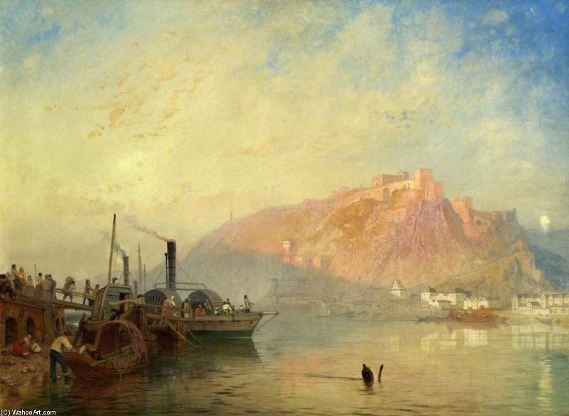 Ehrenbreitstein, From Coblenz, Germany, On The Rhine — James Baker Pyne