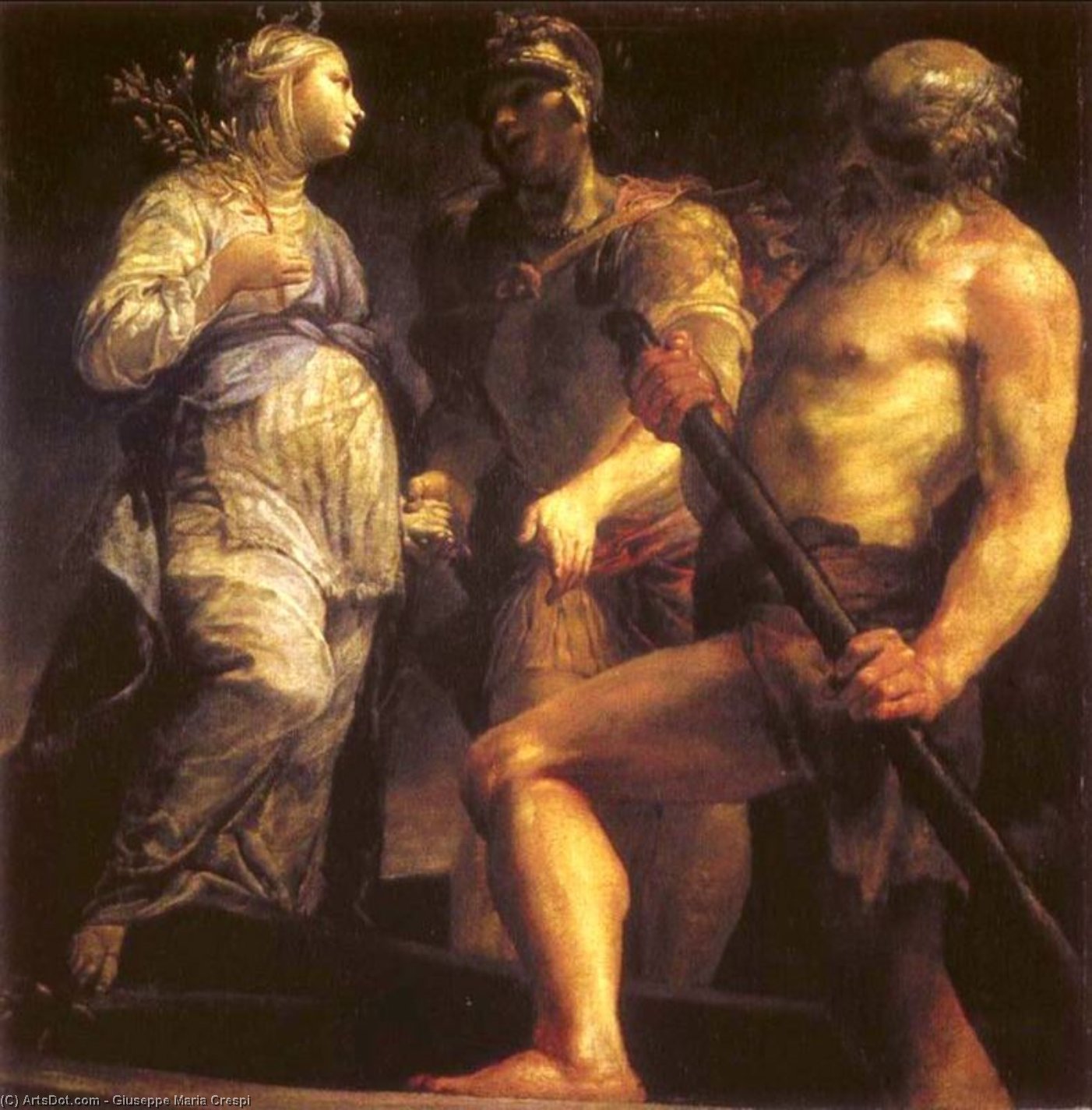 Aeneas With The Sybil And Charon — Giuseppe Maria Crespi