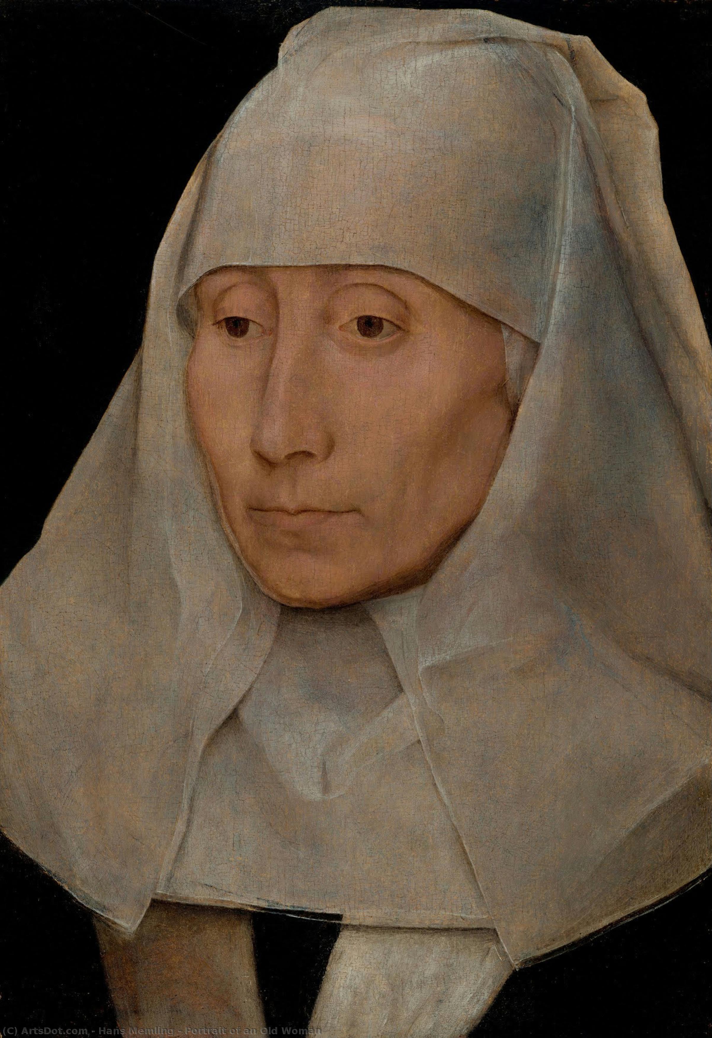 Portrait Of An Old Woman — Memling, Hans