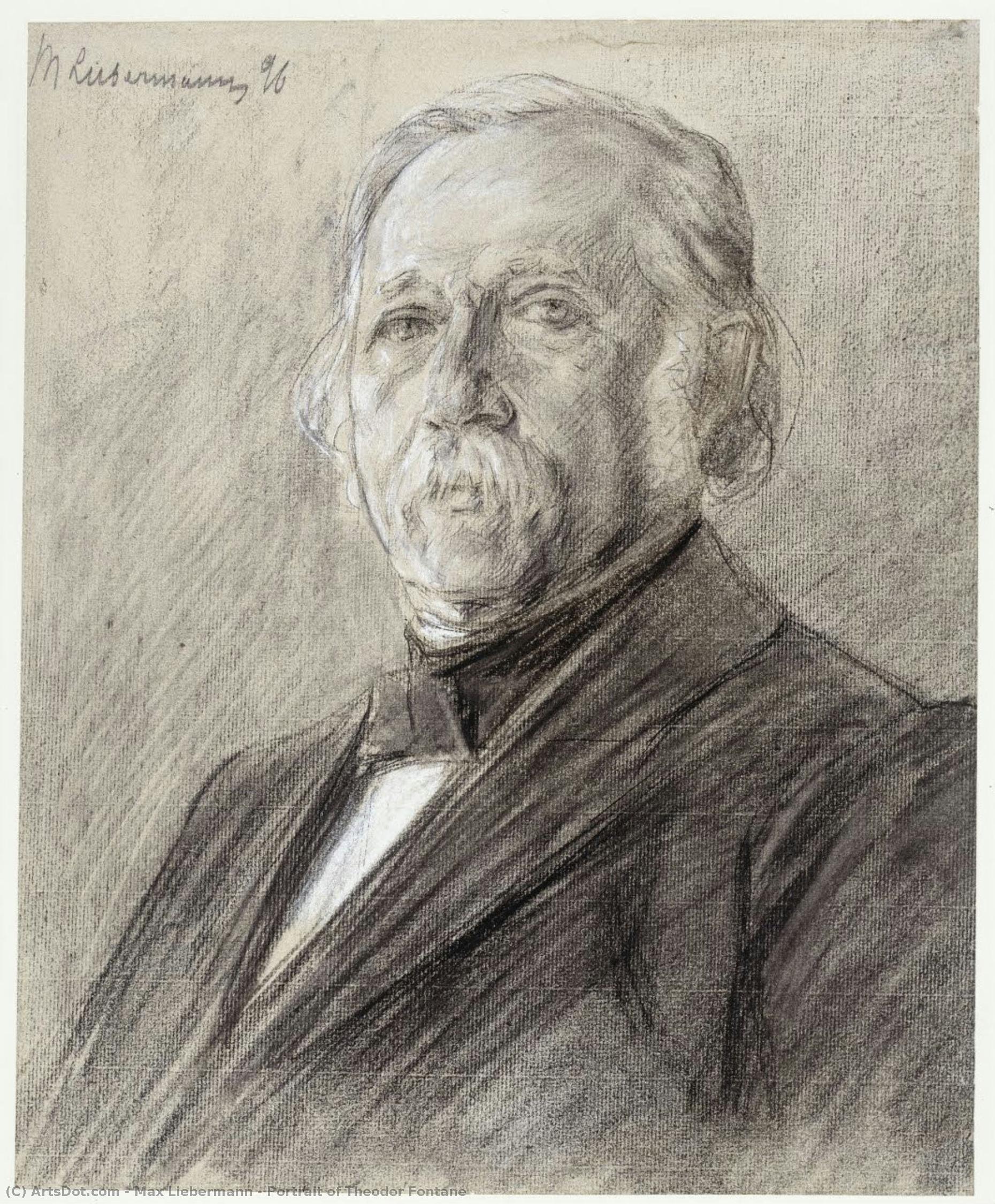 Portrait Of Theodor Fontane — Max Liebermann