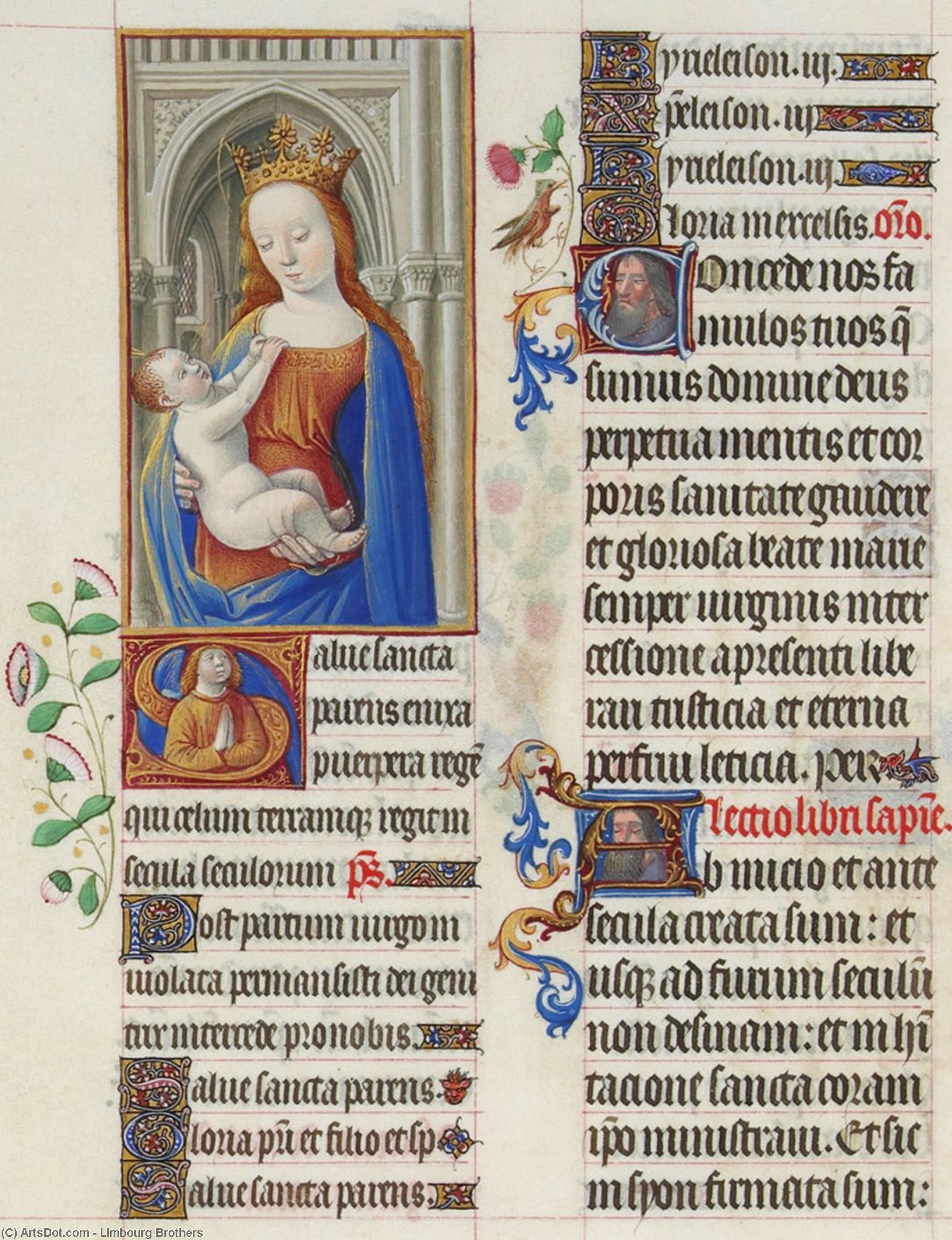 The Madonna And The Child — Limbourg Brothers