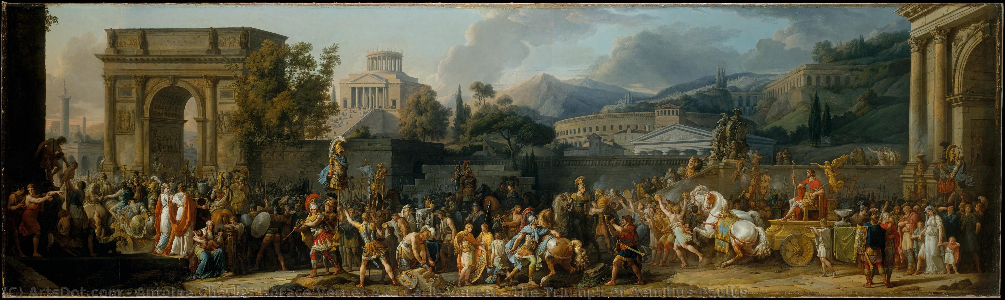 Der Triumph Des Aemilius Paulus — Antoine Charles Horace Vernet Aka Carle Vernet