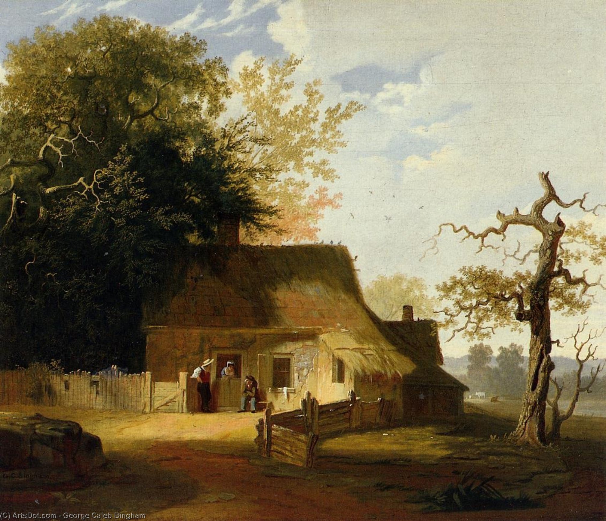 Cottage Scene — Георг Кэлб Бингэм