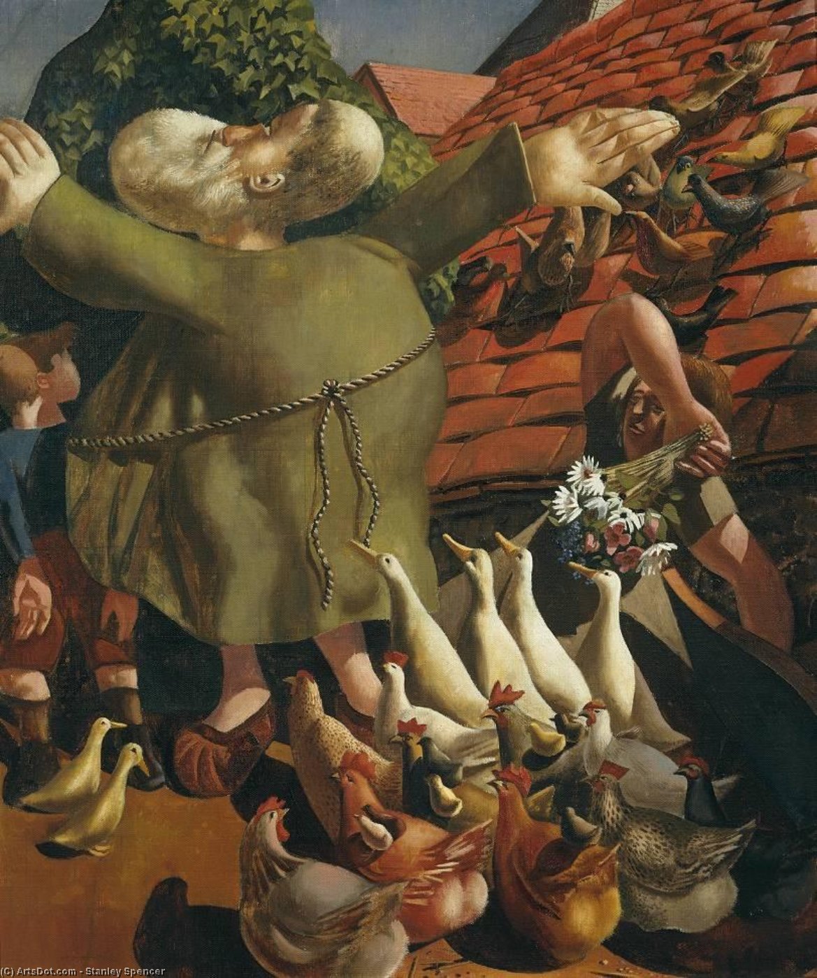 St Francis And The Birds — スタンリー・スペンサー