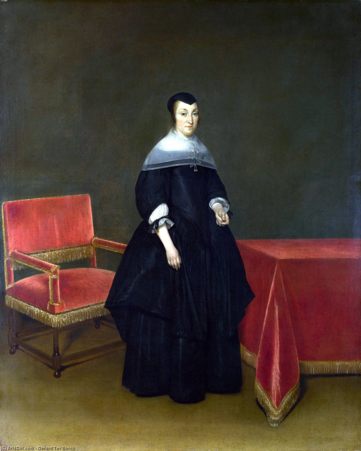 Portrait Of Hermanna Van Der Cruis — Gerard Ter Borch