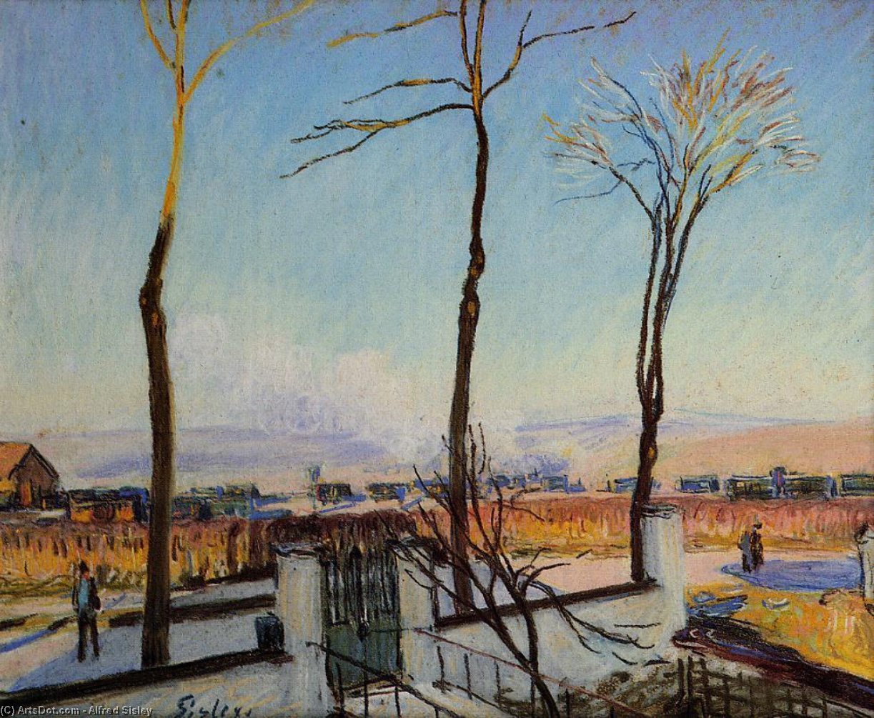 Snow Effect At Moret — Сислей