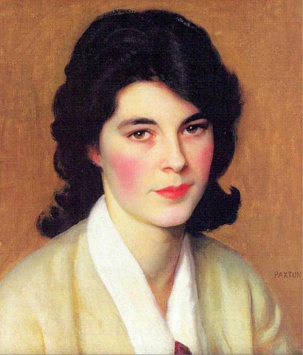 Portrait Of Enid Hallin — William Mcgregor Paxton