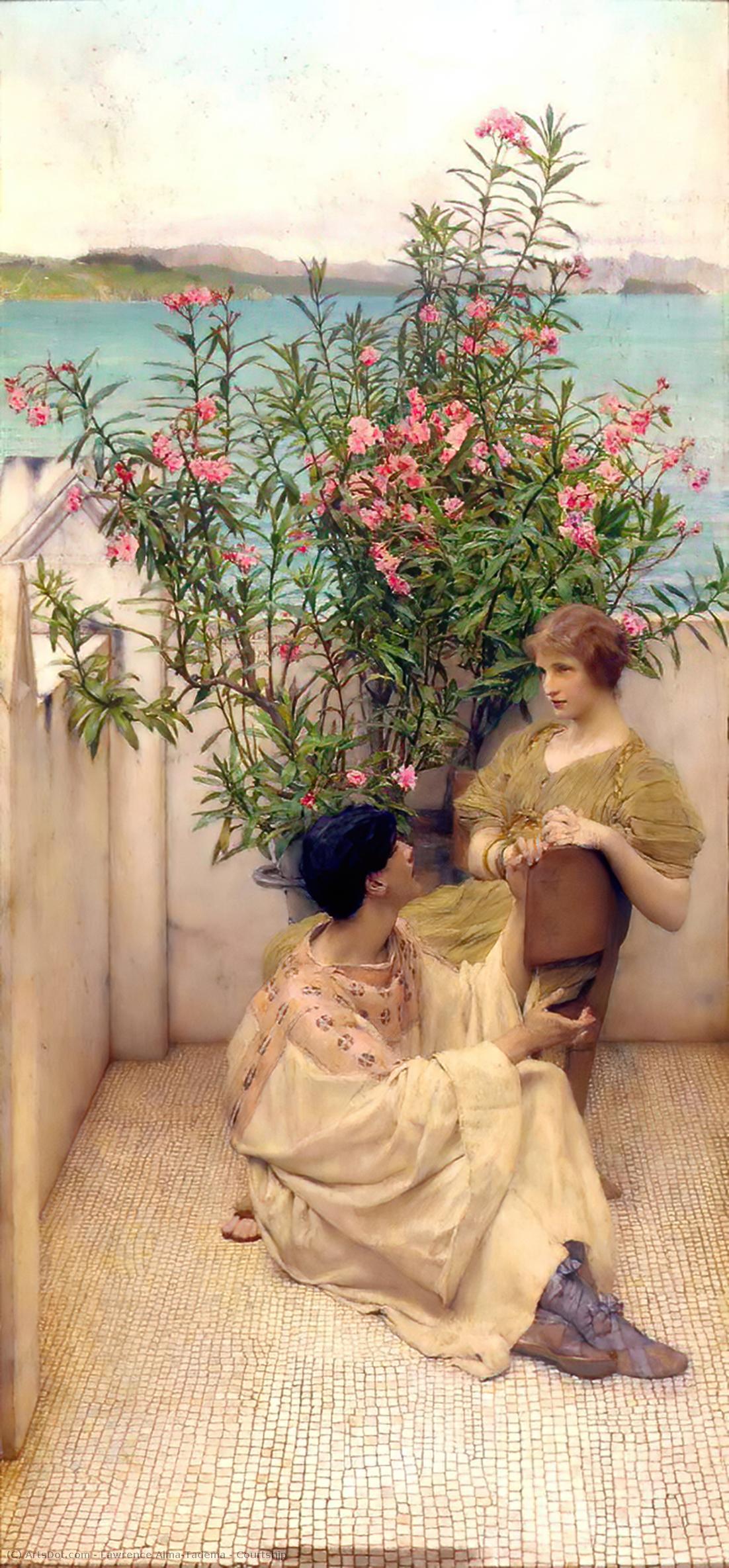 Courtship — Lourens Alma Tadema
