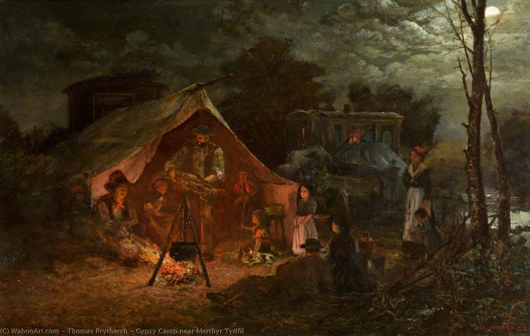 Gypsy Camp Near Merthyr Tydfil — Thomas Prytherch