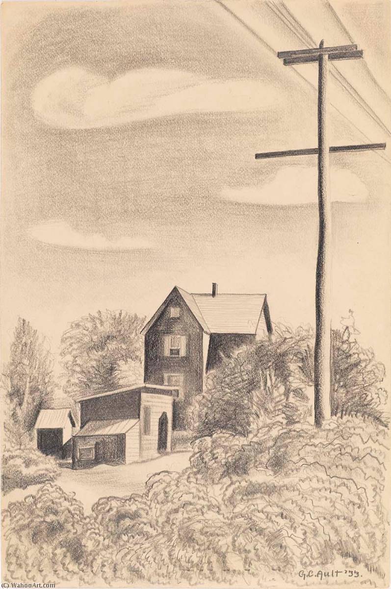 Study For Just A House — George Copeland Ault