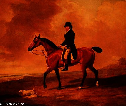 Francis Const On A Bay Hunter — Benjamin Marshall