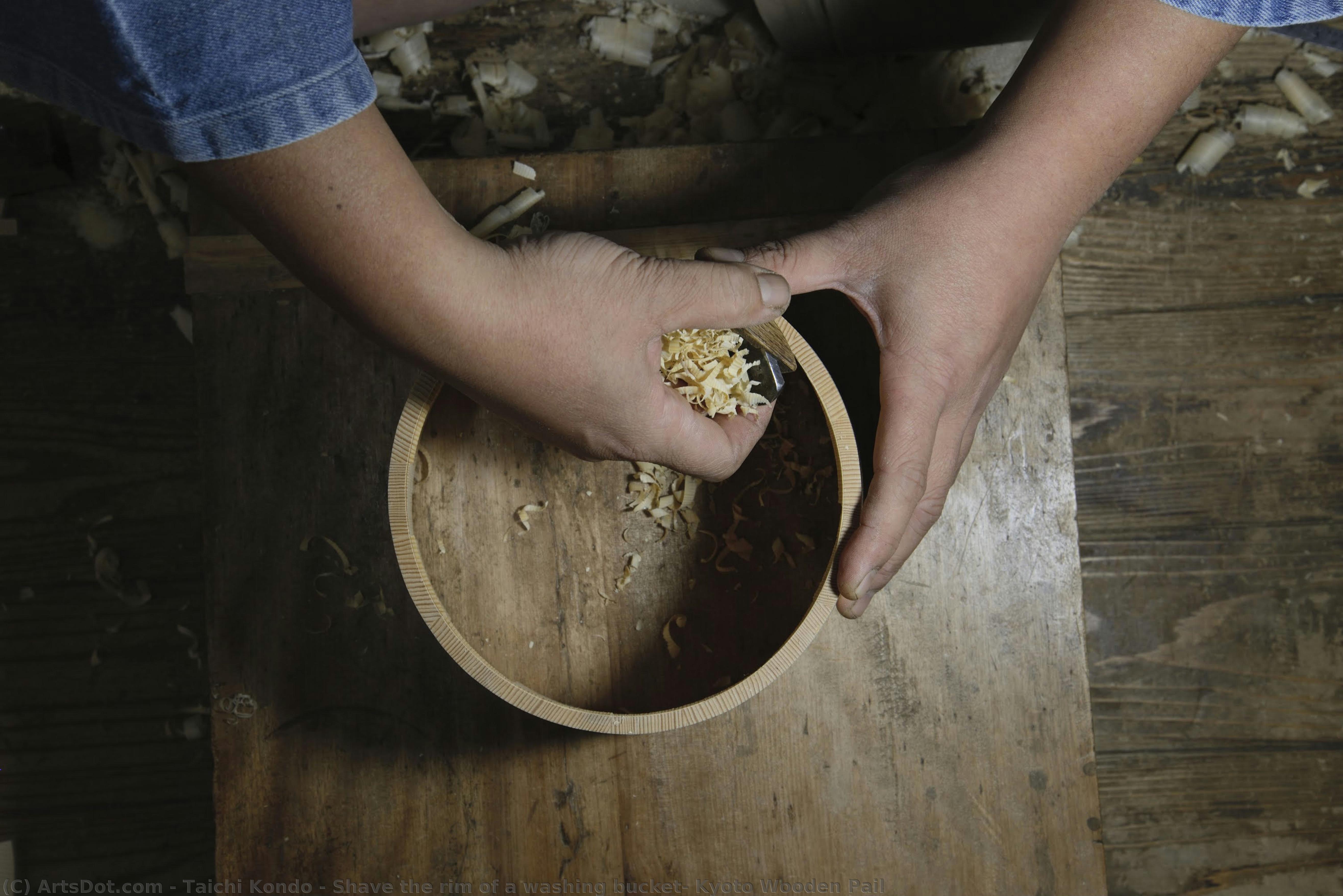Shave The Rim Of A Washing Bucket, Kyoto Wooden Pail — Taichi Kondo
