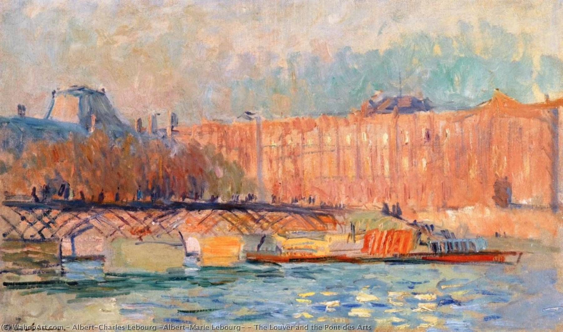 The Louver And The Pont Des Arts — Albert-charles Lebourg
