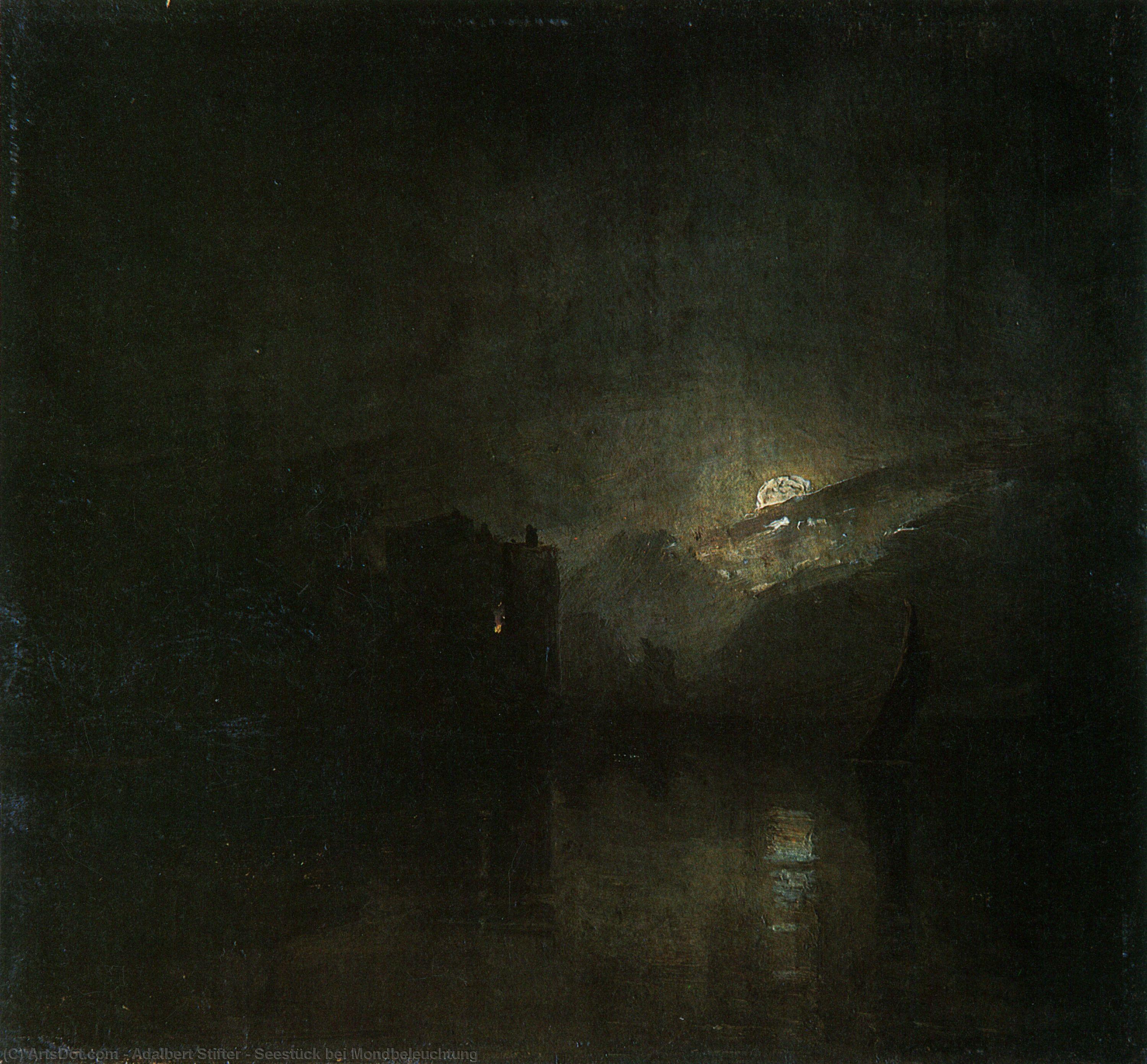 Seestück Bei Mondbeleuchtung — Adalbert Stifter