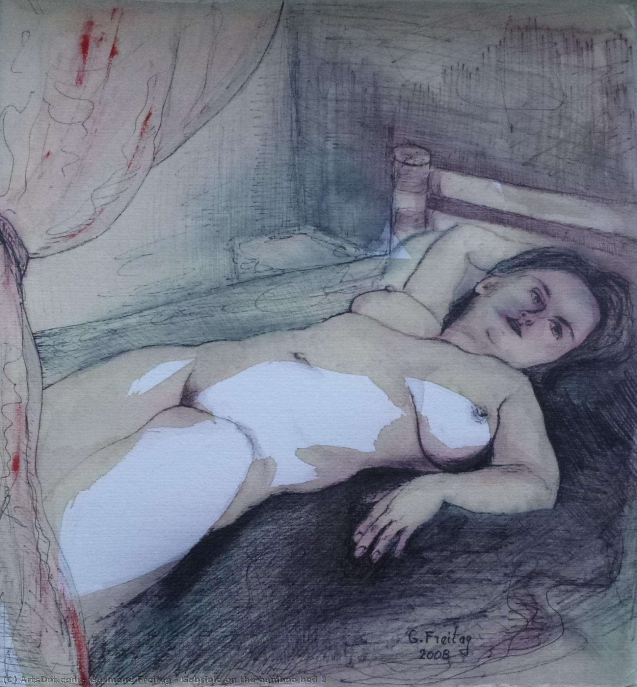 Gabriele On The Bamboo Bed 2 — Газменд Фрайтаг