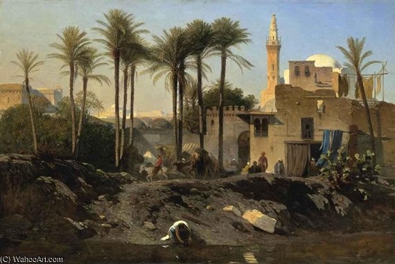 Outside The City Walls — Charles Théodore Frère Dit Frère Bey