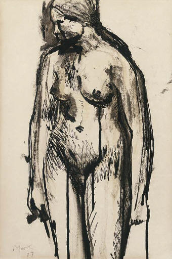 Standing Female Nude — Henry Moore