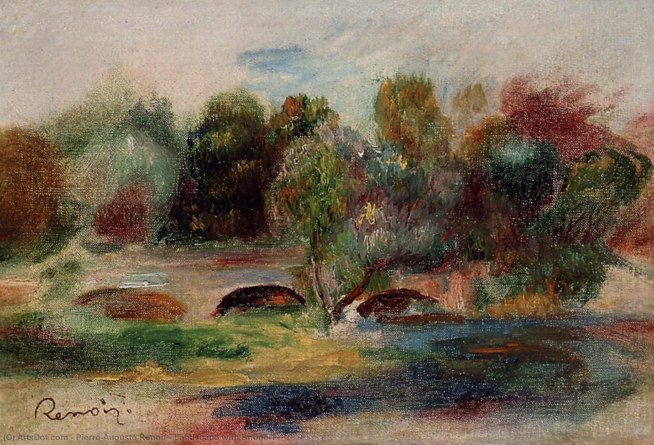 Landscape With Bridge 1 — Pierre-auguste Renoir