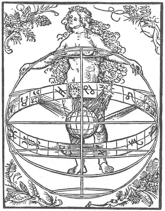 Nude Woman With The Zodiac — アルブレヒト・デューラー