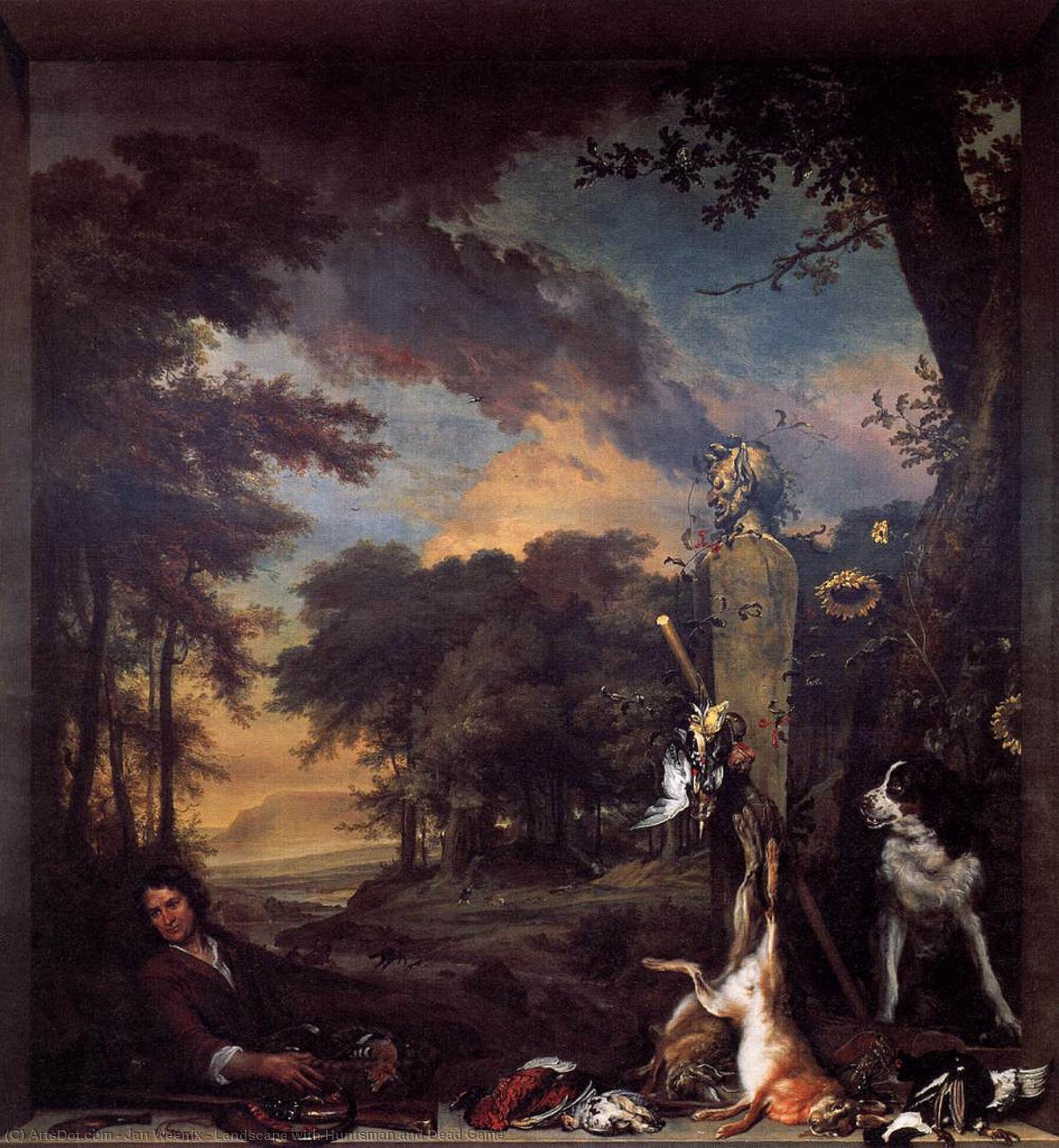 Landscape With Huntsman And Dead Game — Ян Веник