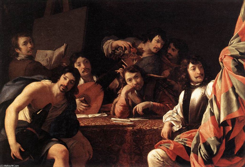 A Gathering Of Friends — Eustache Le Sueur (lesueur)