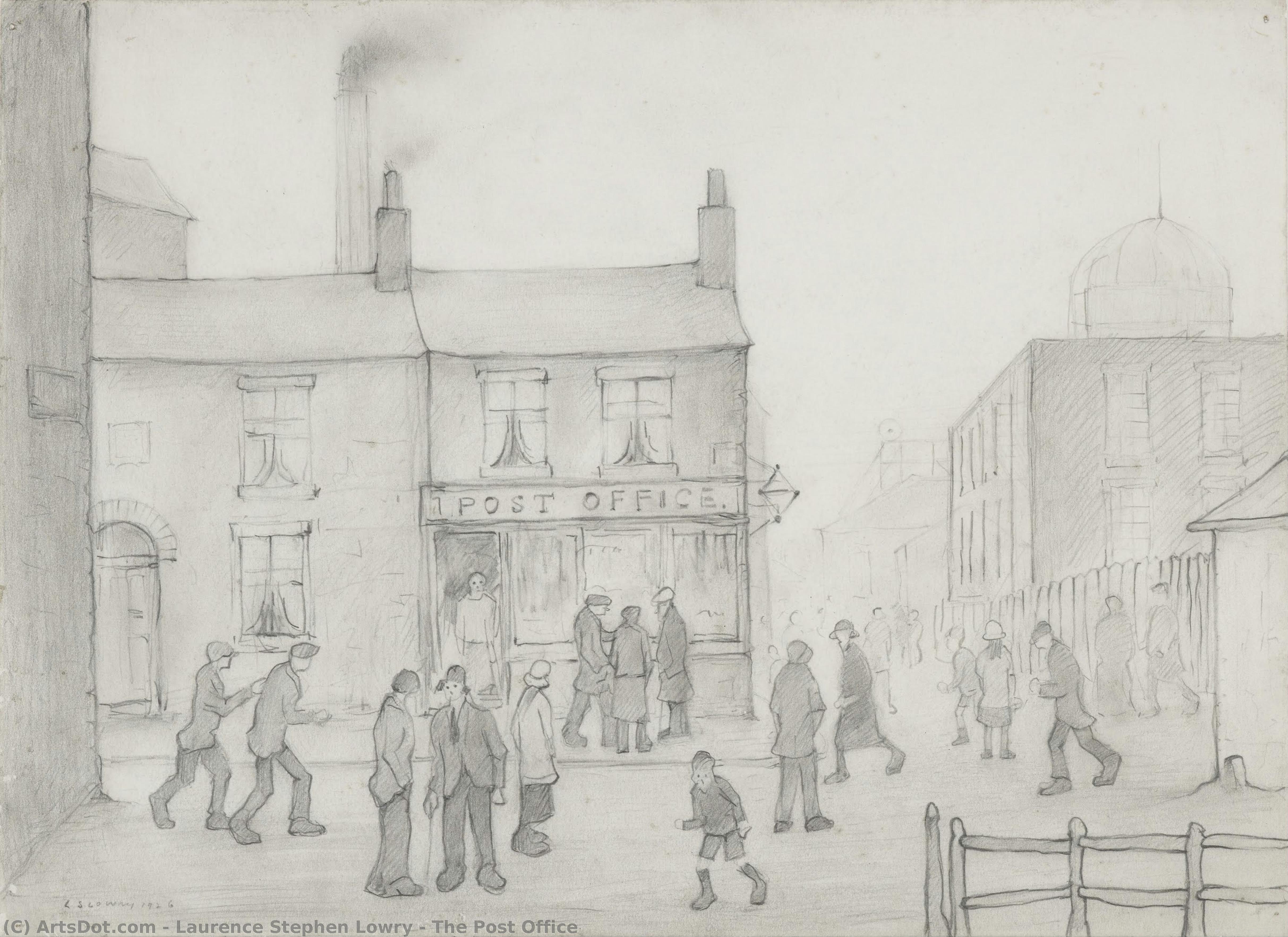 The Post Office — Laurence Stephen Lowry