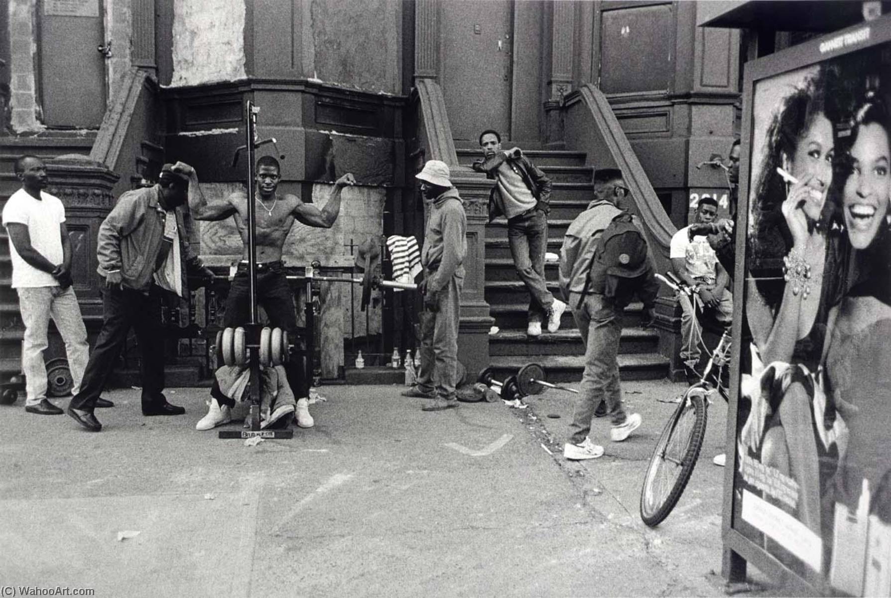 Untitled Nyc (44th St. And 5th Ave.) (men On Street Steps.), From The Series Hats And Hat Nots — Jules Allen