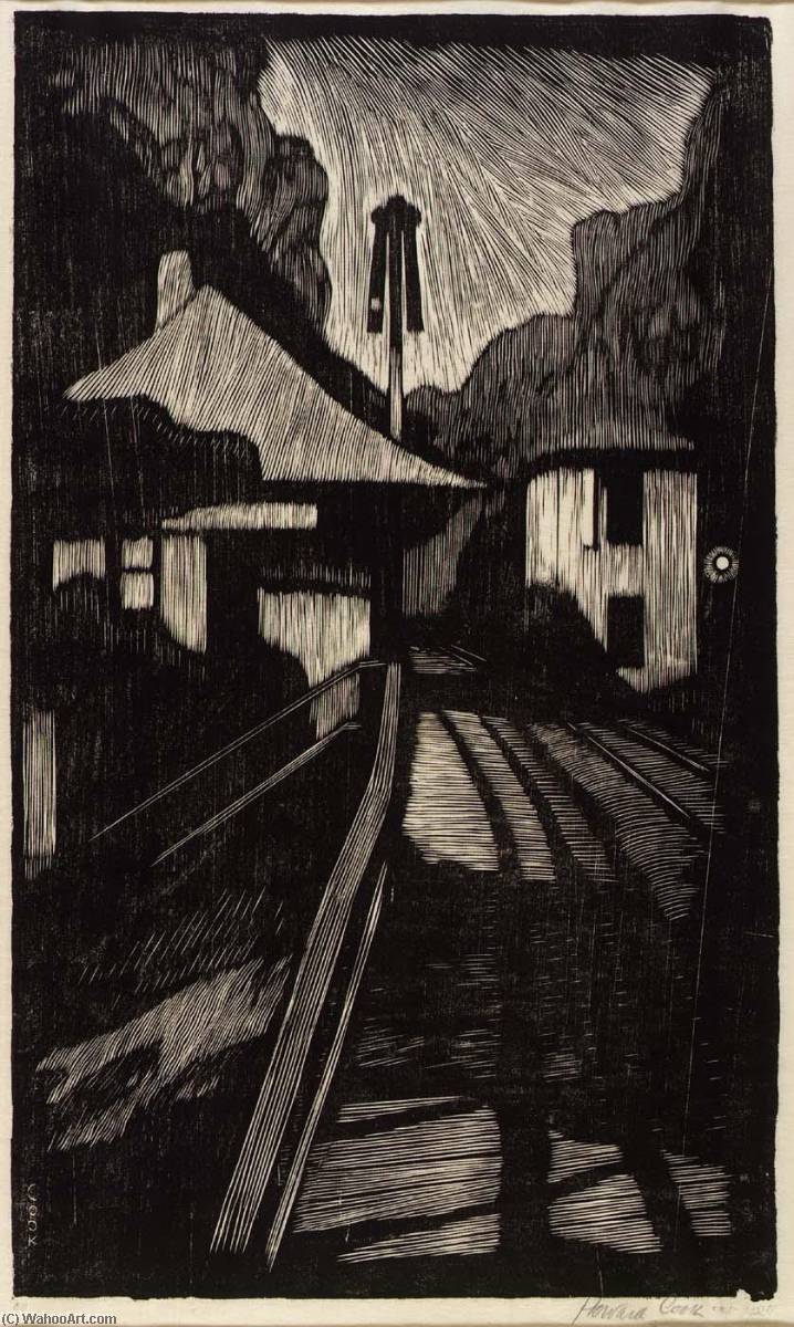 Railroad Sleeping — Howard Cook