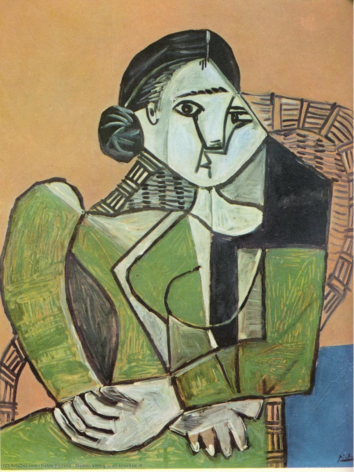 Woman Sitting In An Armchair (9) — Пабло Пикасо