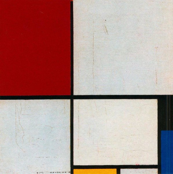 Composition With Red, Yellow And Blue 1 — Piet Mondrian