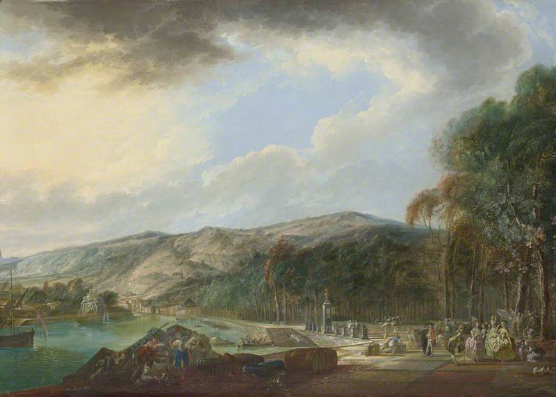 View Of El Arenal De Bilbao — Luis Paret Y Alcázar