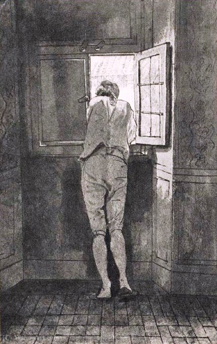 At The Window Of The Apartment By The Roman Corso — Johann Heinrich Wilhelm Tischbein (goethe Tischbein)