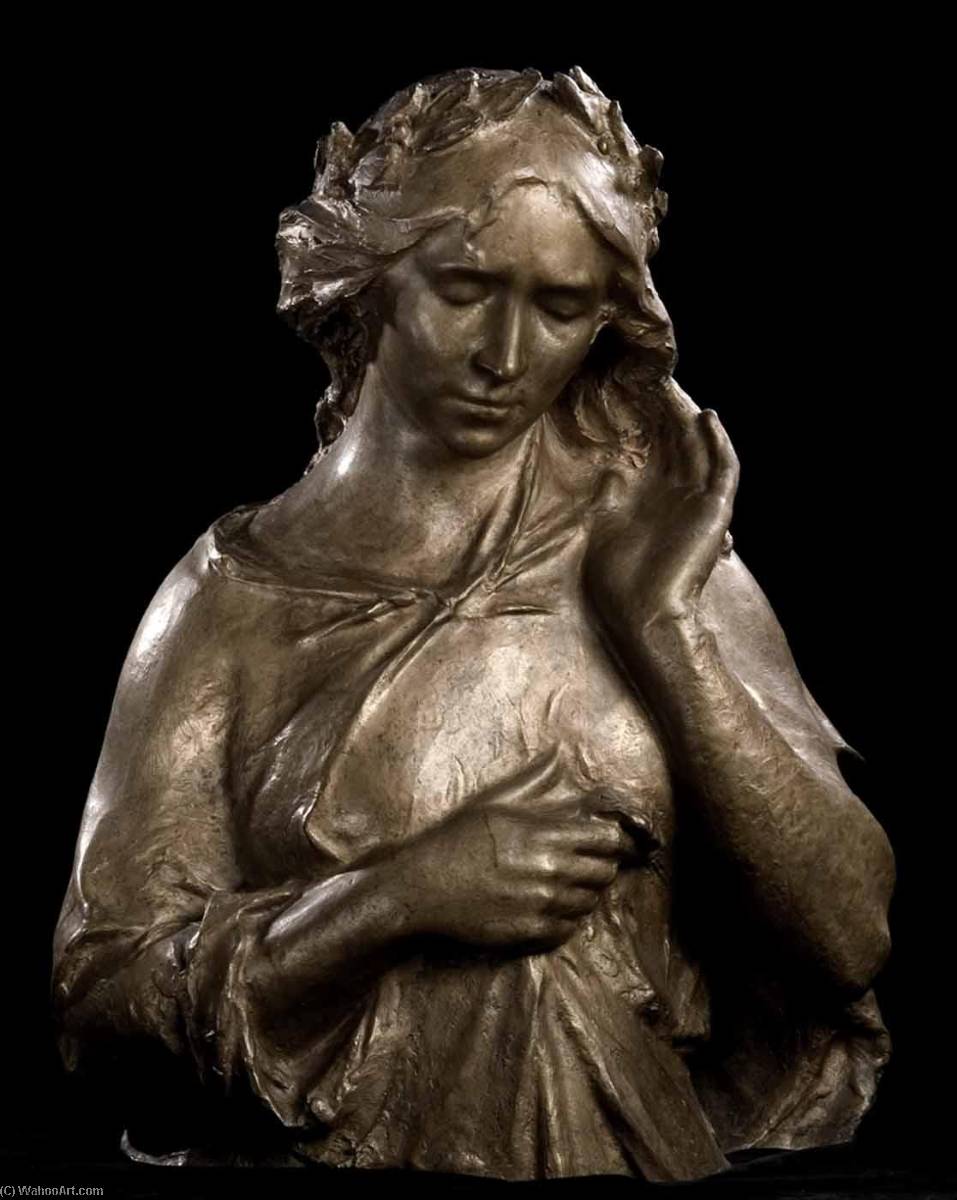 Poetry (bust Of Figure On Front Facade Of New York Public Library — Paul Wayland Bartlett
