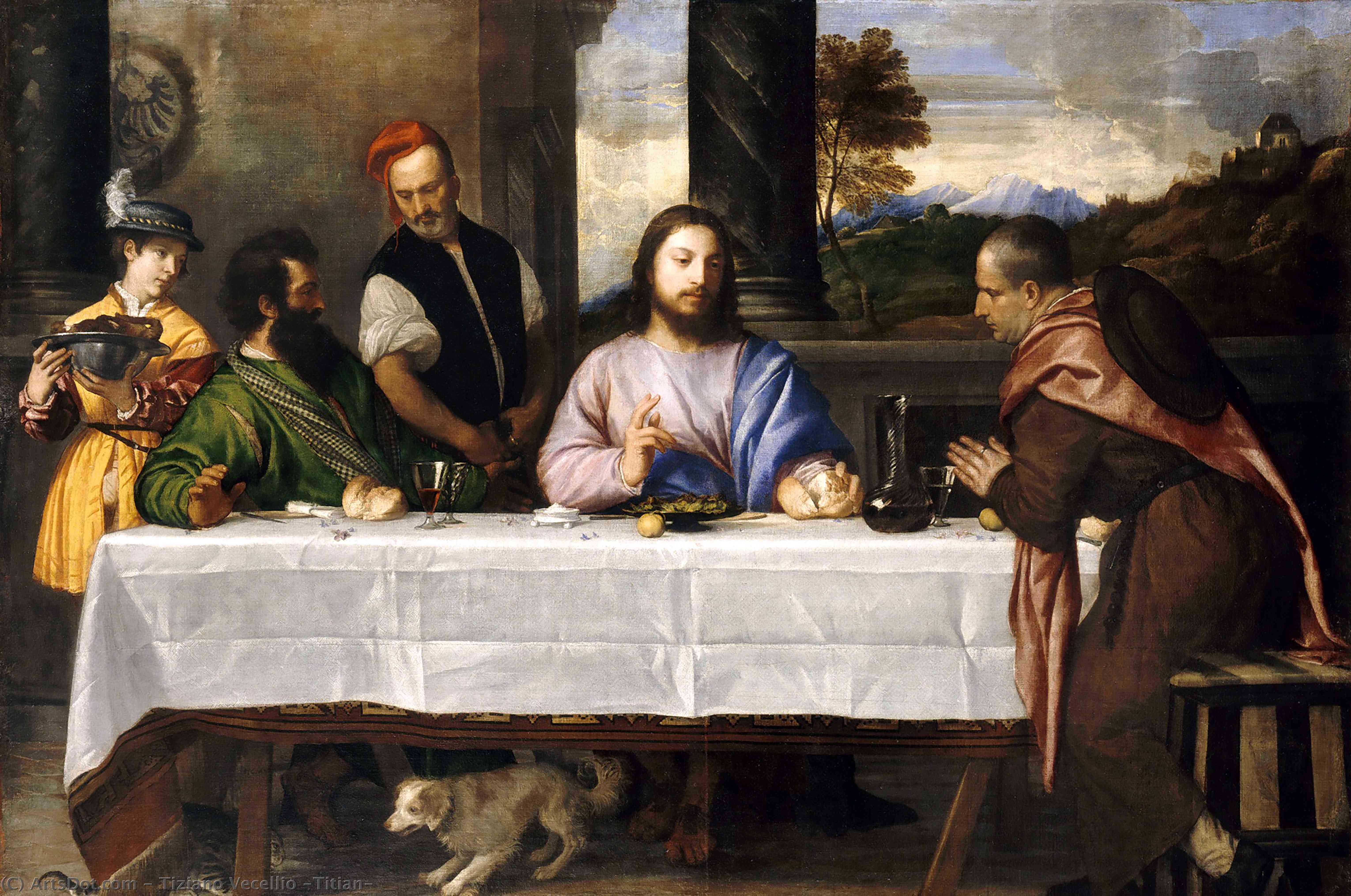 Das Abendmahl In Emmaus — Tizian