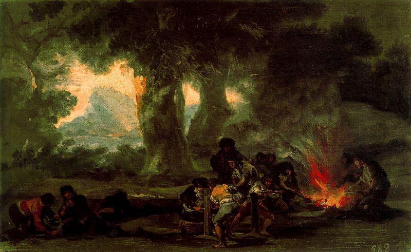 Bullet Factory At Sierra De Tardienta — Francisco José De Goya Y Lucientes
