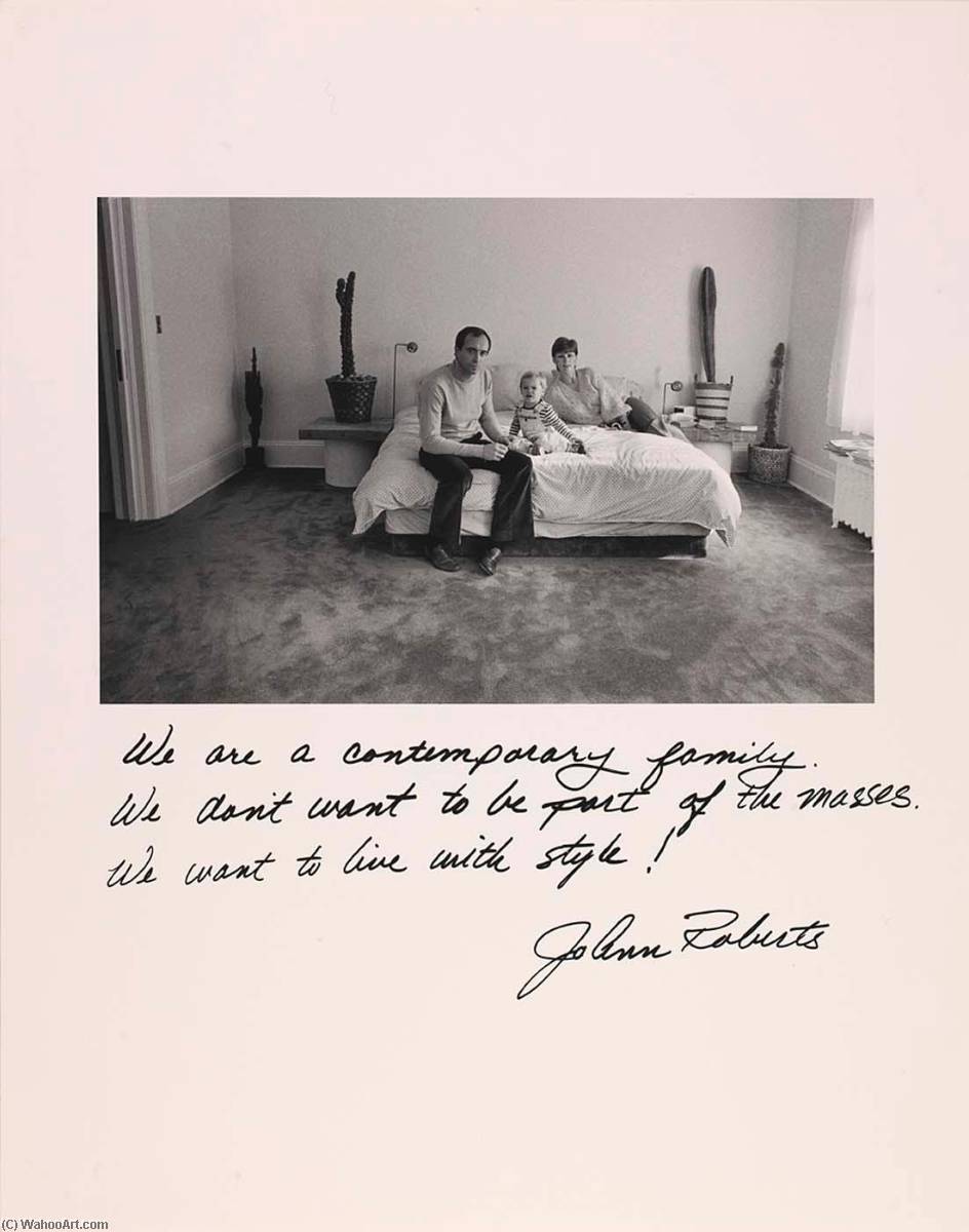Untitled We Are A Contemporary Family. We Don't Want To Be Part Of The Masses. We Want To Live With Style Jo Ann Roberts, From The Series Rich And Poor — Jim Goldberg