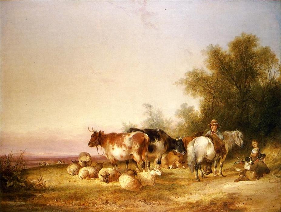 Herders Resting At Lunch — William Shayer Senior