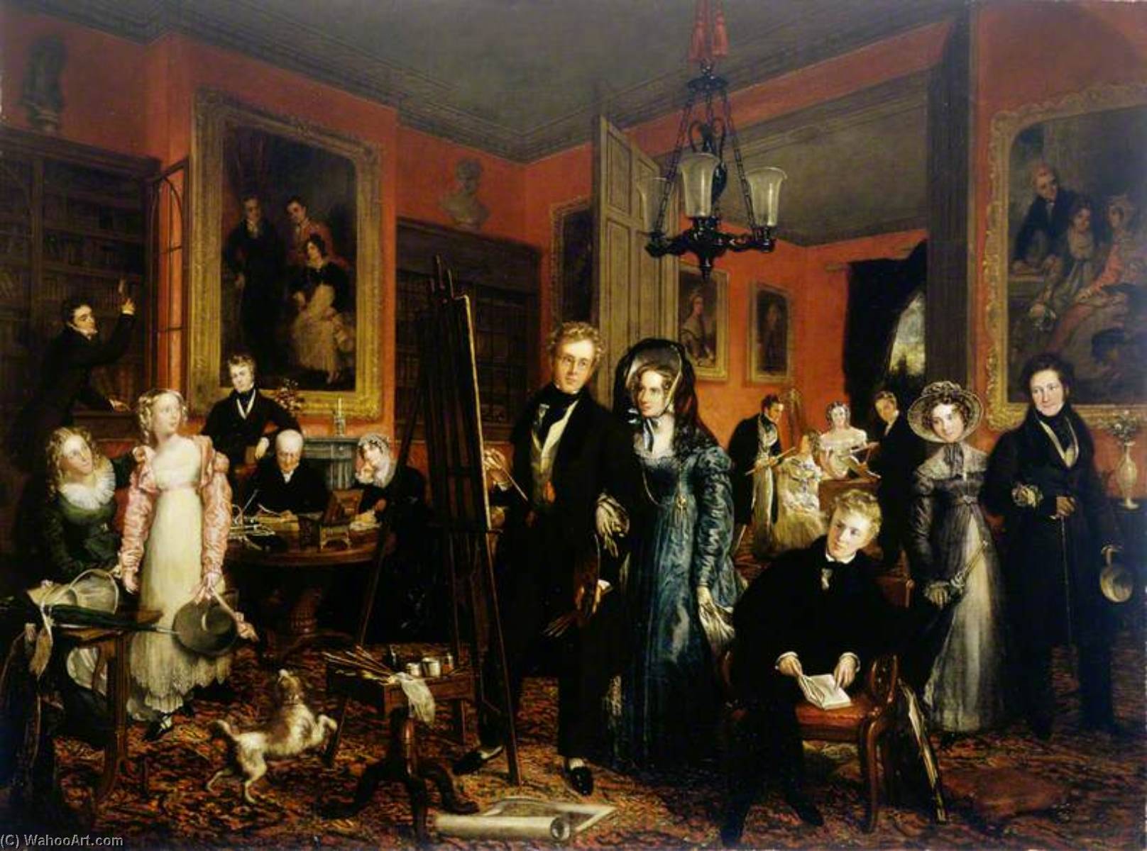 The Artist And His Family In Their House At 21 Brook Street, Grosvenor Square, London — John Partridge