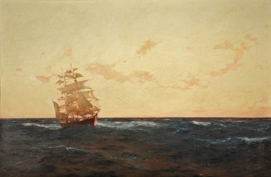 A Man Overboard — Thomas Jacques Somerscales