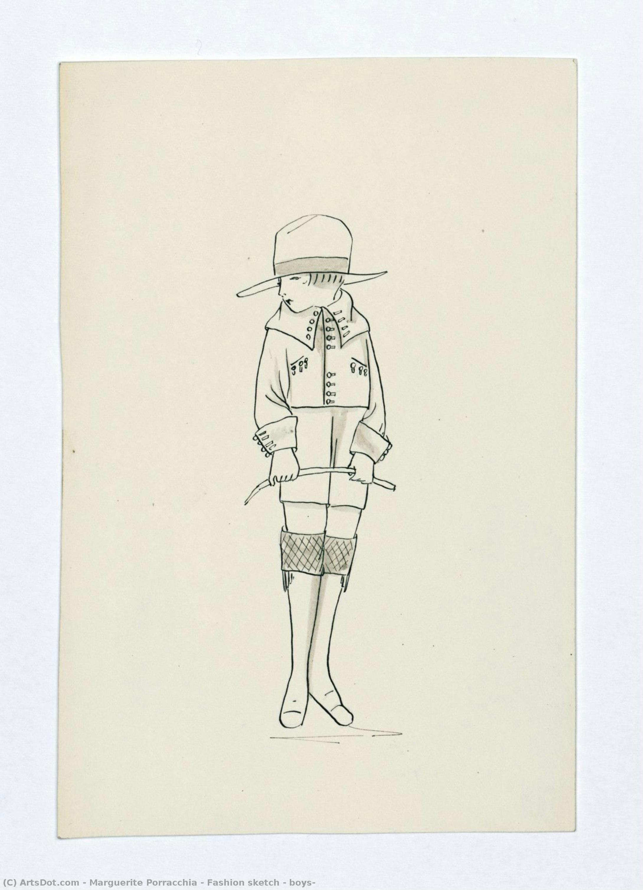 Fashion Sketch — Boys — Marguerite Porracchia