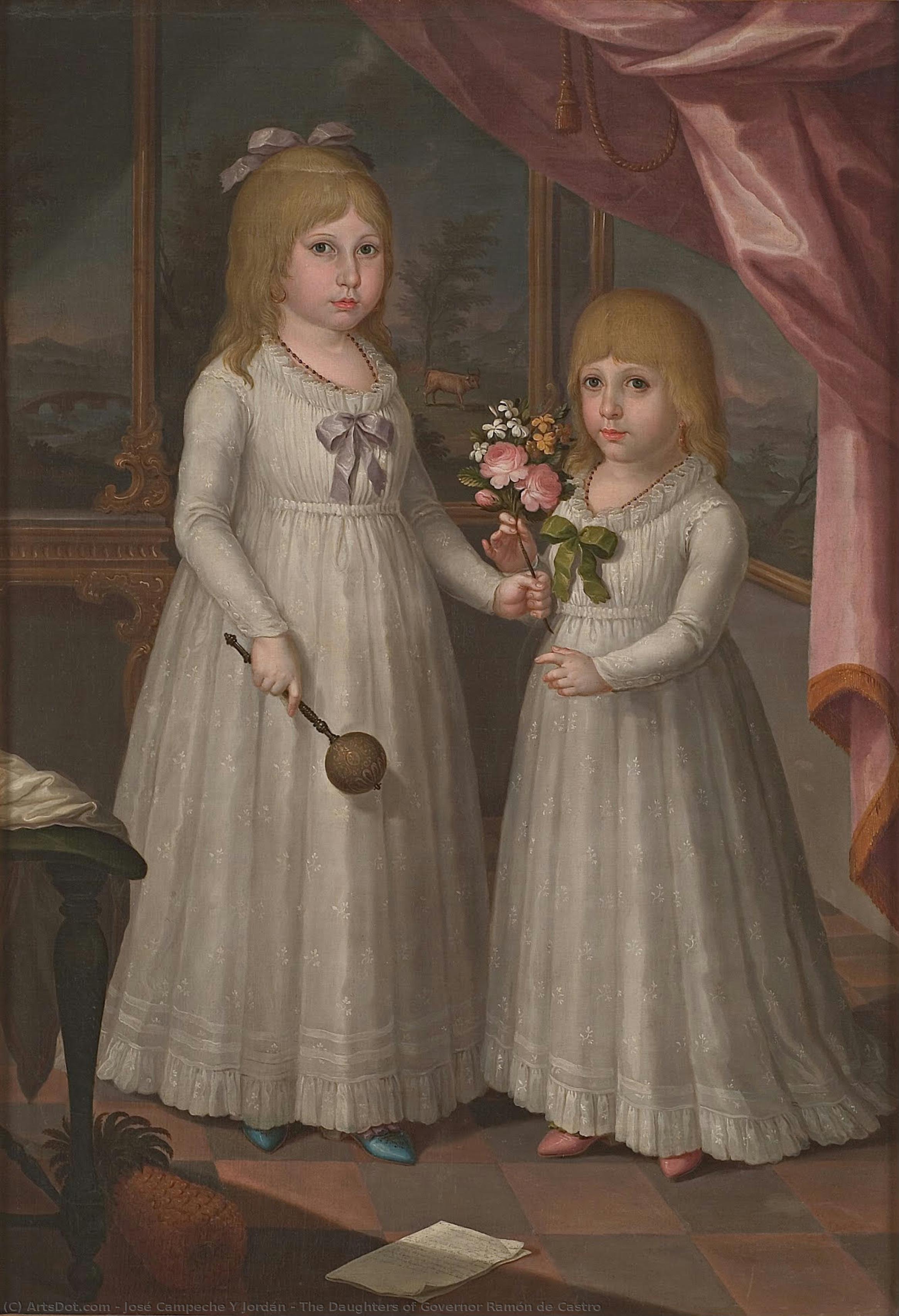 The Daughters Of Governor Ramón De Castro — José Campeche Y Jordán