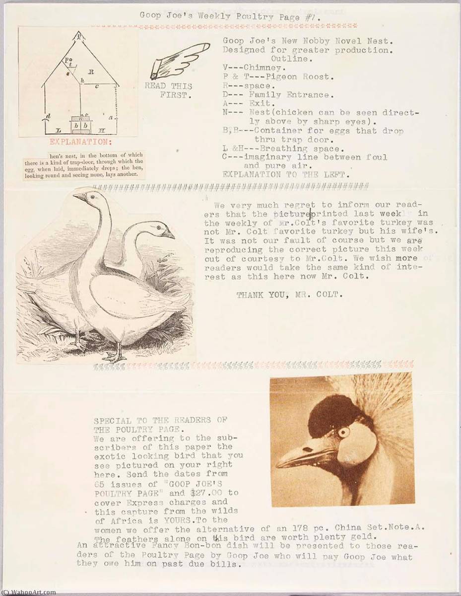 Goop Joe's Weekly Poultry Page 7 — Joseph Cornell