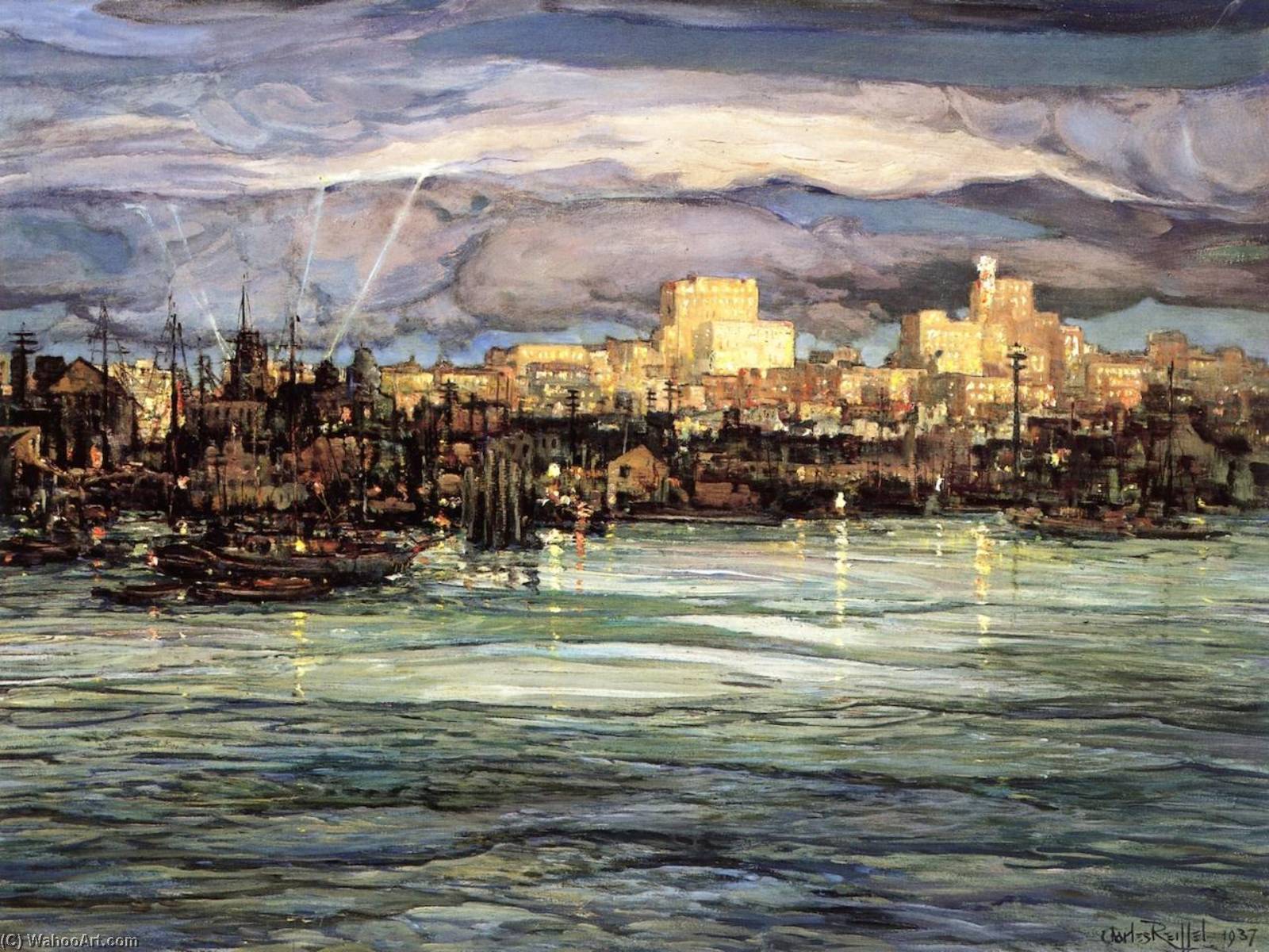 Harbor Night — Charles Reiffel