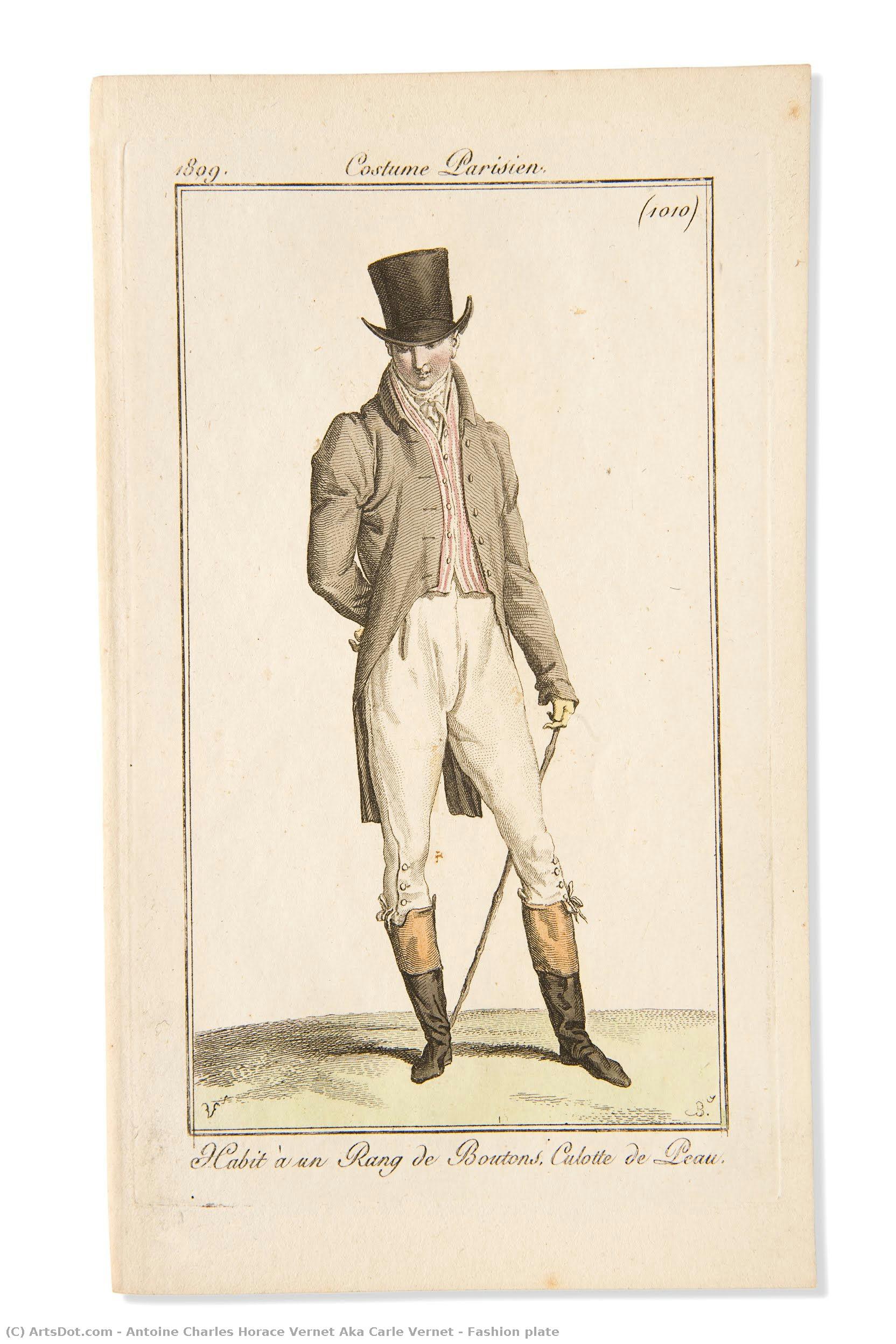 Fashion Plate — Antoine Charles Horace Vernet Aka Carle Vernet