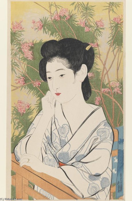 Woman At A Hot Spring Hotel — Goyō Hashiguchi