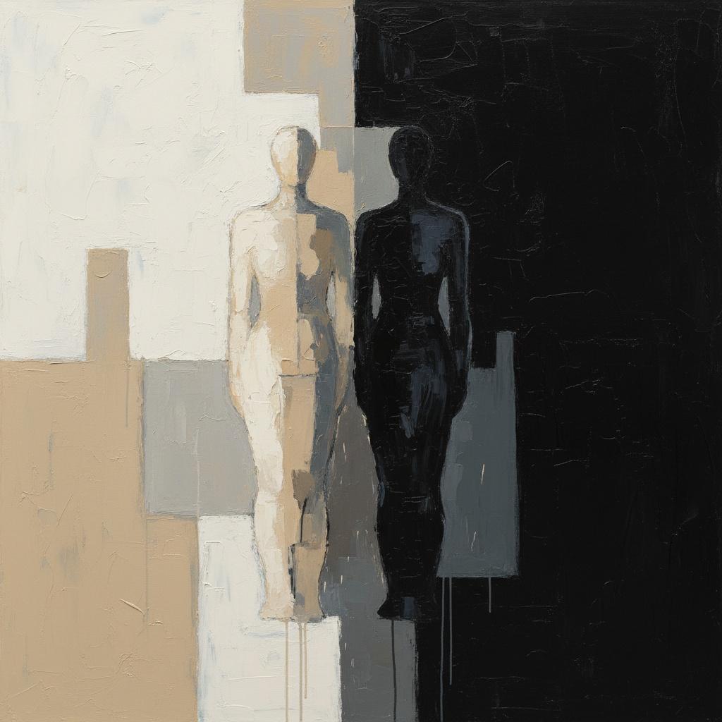 Ephemeral Shadows In Monochromatic Silence: A Singular Study Of Light And Void — Laurent Fabre