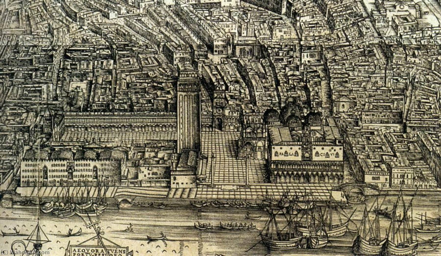 Perspective Plan Of Venice (detail) — Jacopo Barbari