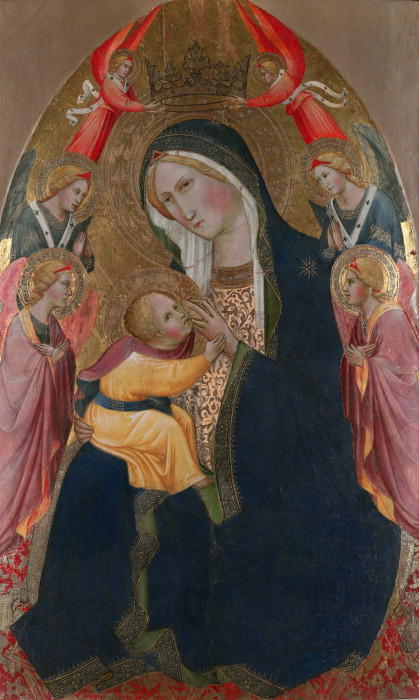 Madonna Of Humility With Adoring Angels — Agnolo Gaddi