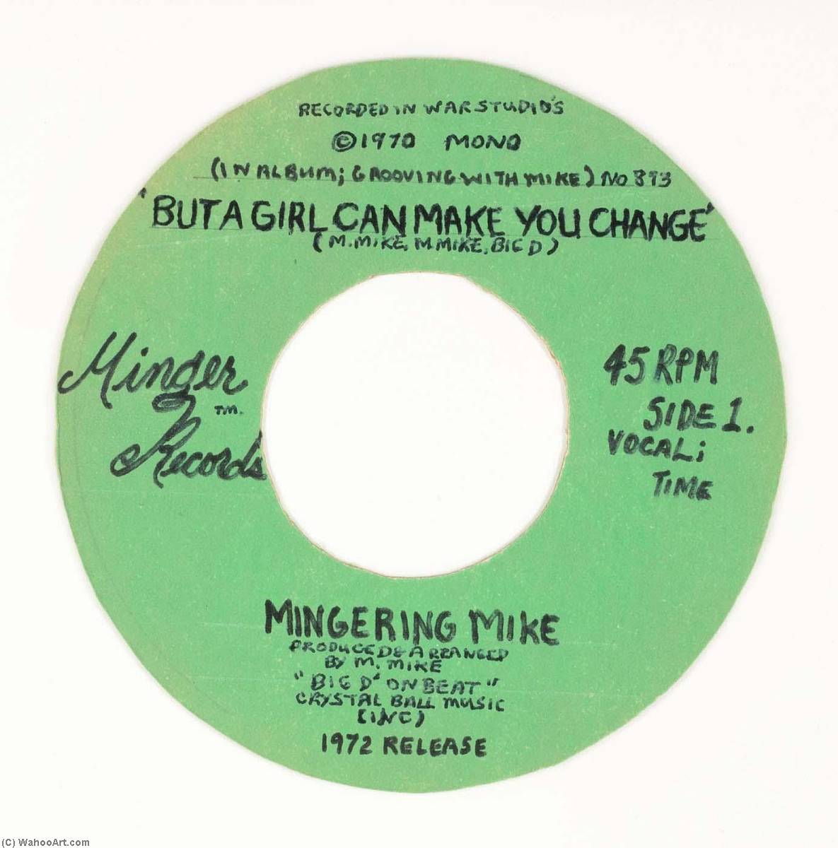 Minger Records Mingering Mike, But A Girl Can Make You Change Side 1 — Mingering Mike